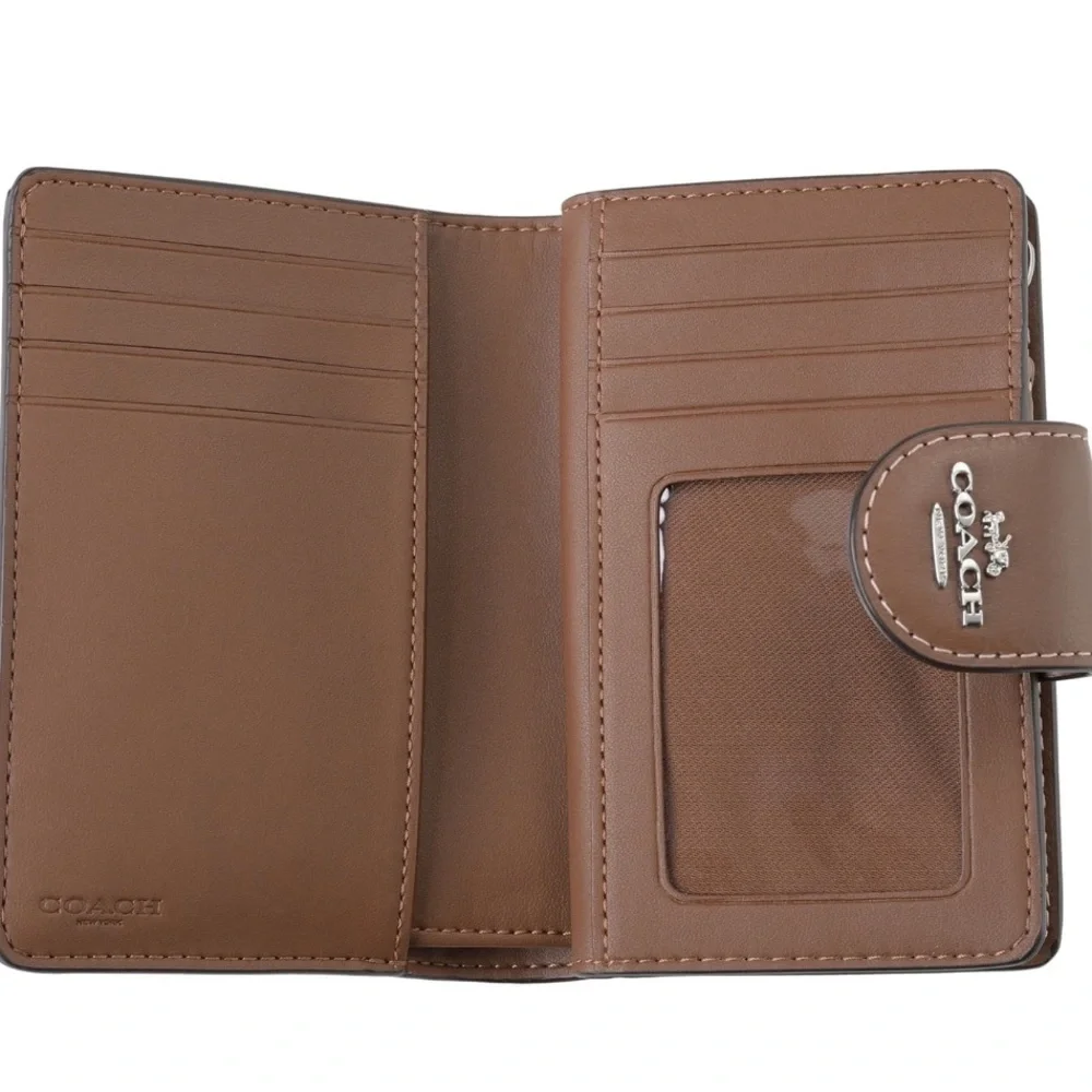 Coach Medium Corner Zip Wallet with Banana Print - Picture 3 of 5